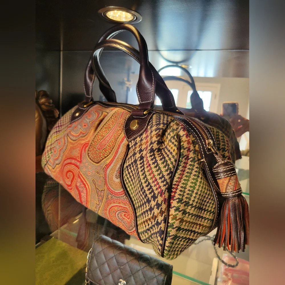 🌟``SOLD SOLD SOLD 🌟 ~~~ETRO Vintage Tapestry Satchel – - Picture 11 of 16